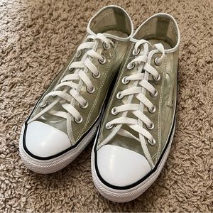 Converse Unisex Chuck Taylor Clear Low Top Sneakers Men's 7 Women's 9